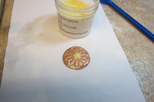 Karen Meador, Ph.D.'s Working with Transparent Enamels, Pt. 3  - , Enameling, Enamel Jewelry Supplies, Enamel, Enameling, Enameled Jewelry, flower disk